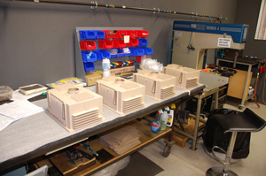 image of custom assembly work bench area