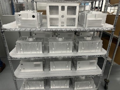 metal finishing in process at falk precision machine shop